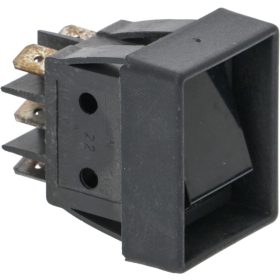 Fekete bipoláris kapcsoló 16A 250V