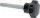 FEKETE GOMB ø 25 mm MENETEMELÉS M6