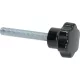 FEKETE GOMB ø 25 mm MENETEMELÉS M6