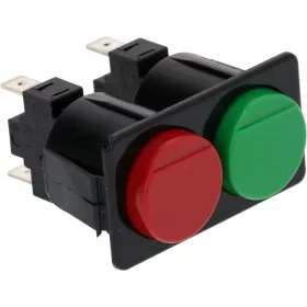 NYOMÓGOMB PANEL 2 GOMB ZÖLD-PIROS 16A 250V