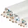 Vecamco klima dekorcsatorna fedellel 65 x 50 mm 2 m feher 12 szalas csomag