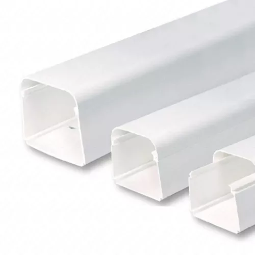 Vecamco klima dekorcsatorna fedellel 65 x 50 mm 2 m feher 12 szalas csomag