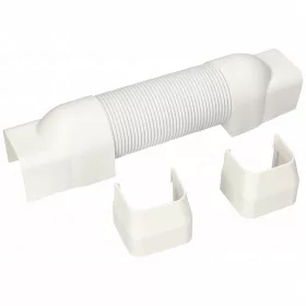   65x50 mm Flexibilis toldóelem, fehér, PVC (VECAMCO) klíma dekorcsatorna