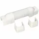 65x50 mm Flexibilis toldóelem, fehér, PVC (VECAMCO) klíma dekorcsatorna