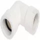 90°-os sarok idom, 20 mm, gumi tömítéssel,
 (VECAMCO) klíma, PVC kondenzvíz csőhöz