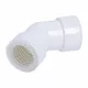 45°-os sarok idom, 20 mm, gumi tömítéssel,

 (VECAMCO) klíma, PVC kondenzvíz csőhöz