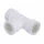 T idom, fehér, 20 mm, gumi tömítéssel,
 (VECAMCO) klíma, PVC kondenzvíz csőhöz
