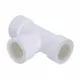 T idom, fehér, 20 mm, gumi tömítéssel,
 (VECAMCO) klíma, PVC kondenzvíz csőhöz