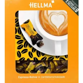 Hellma Espresso kávébab étcsokoládéban 380 db (9911156)