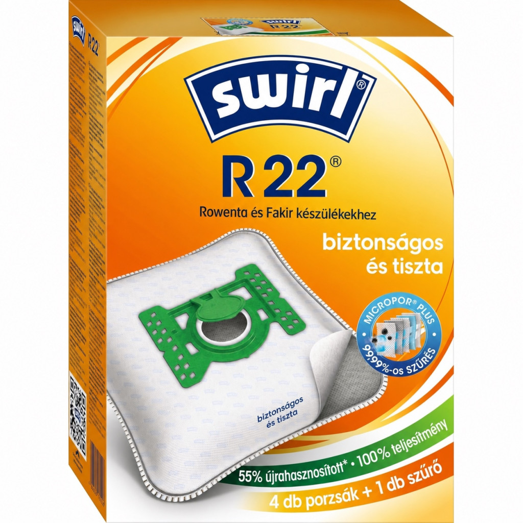 Swirl R 22 MicroPor Plus porszívózsák, 4 db – termékfotó
