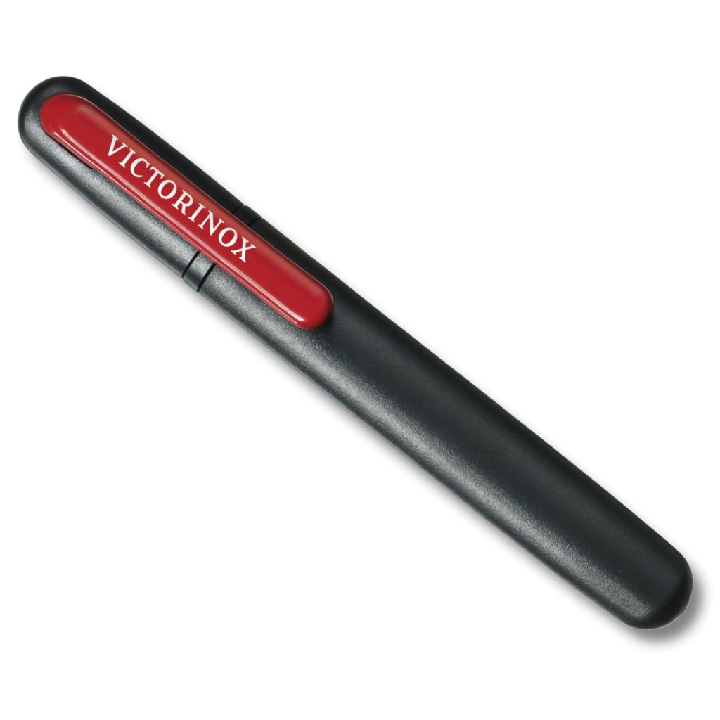 Victorinox 4.3323 kétfunkciós késélező, piros-fekete – termékfotó