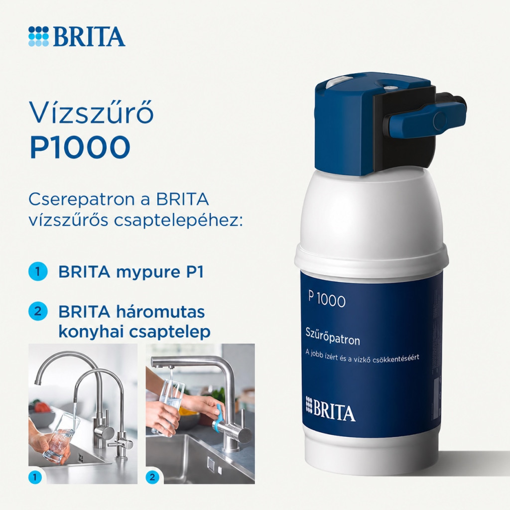 BRITA P1000 vízszűrő patron BRITA csaptelepekhez – részlet