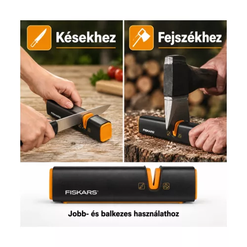 Fiskars Xsharp 1000601 fejsze- és késélező kerámia élezőfejjel – kompatibilitási nézet