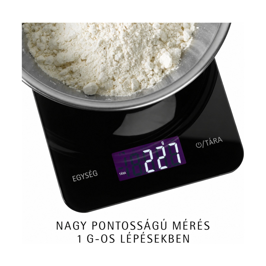 WMF 06.0873.6040 digitális konyhai mérleg, fekete, 5 kg / 1 g – kompatibilitási nézet