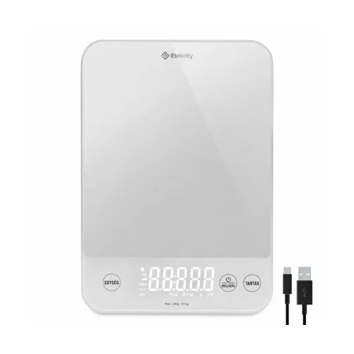 Etekcity EK6015 digitális konyhai mérleg rozsdamentes felülettel, 5 kg / 1 g – részletfotó