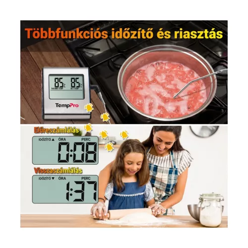TempPro TP16 digitális sütő- és maghőmérő időzítővel – kompatibilitási nézet