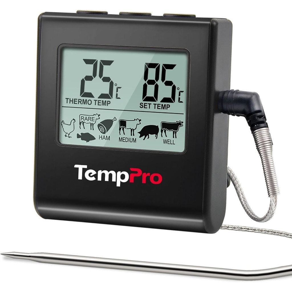 TempPro TP16 digitális sütő- és maghőmérő időzítővel – főbb jellemzők