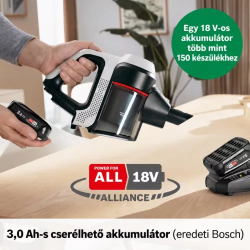 Bosch BHZUB1830 Power for All akkumulátor, 18 V, 3,0 Ah – részlet