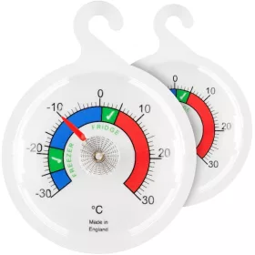 Thermometer World analóg hűtő- és fagyasztóhőmérő, 65 mm, 2 db – termékfotó