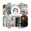 Thermometer World analóg hűtő- és fagyasztóhőmérő, 65 mm, 2 db – főbb jellemzők