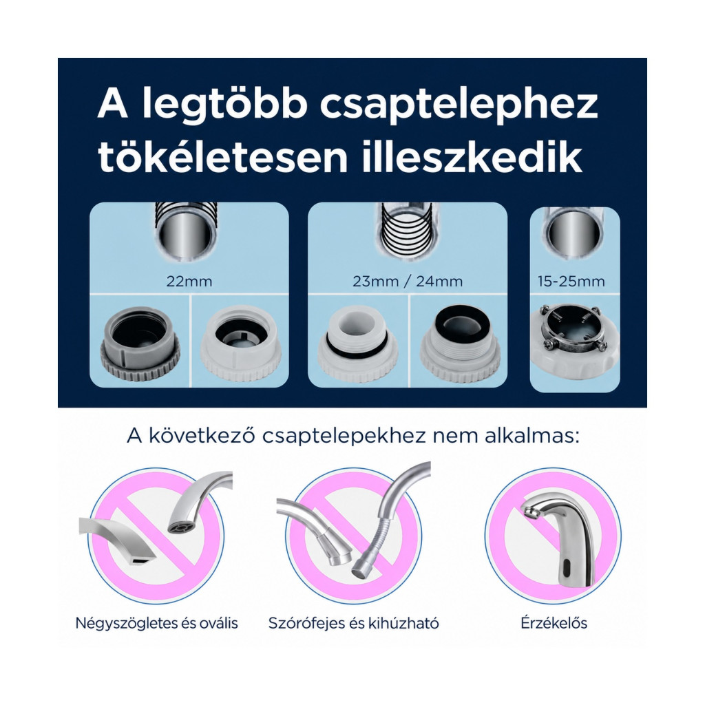 BRITA ON TAP Pro V-MF csapra szerelhető vízszűrő – főbb jellemzők