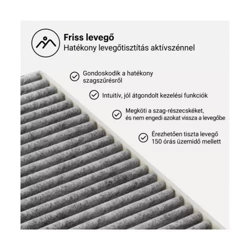 BORA PUAKF eredeti aktívszén-szűrő Pure és X Pure rendszerhez – főbb jellemzők