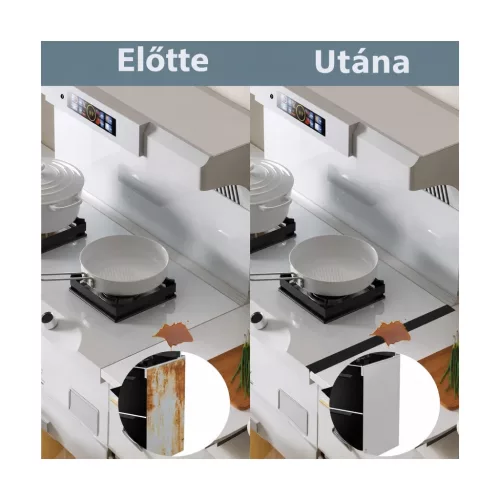 ddLUCK szilikon réstakaró főzőlap és munkalap közé, 63,5 cm, 2 db – kompatibilitási nézet