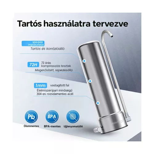 Waterdrop WD-CTF-01 pultos vízszűrő rendszer – főbb jellemzők