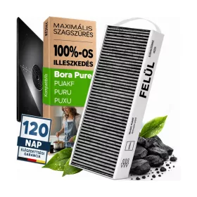 Kf3tec aktívszén-szűrő BORA Pure PUAKF rendszerhez, 435 × 130 × 50 mm – termékfotó