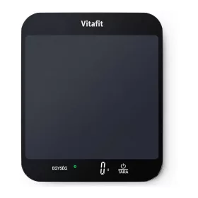 Vitafit VT707 digitális konyhai mérleg, 15 kg / 1 g, nagy üvegfelülettel – termékfotó