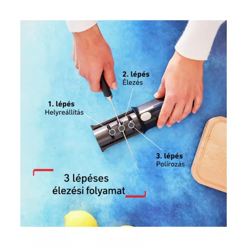 Tefal Ice Force K26505 háromlépcsős kézi késélező – részletfotó