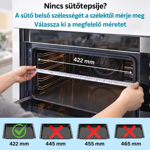 ICQN zománcozott sütőtepsi- és rácskészlet, 42,2 × 37 cm – főbb jellemzők