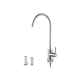 Ibergrif M22301A ozmózis csap 1/4 és 3/8 colhoz, 304 acél – termékfotó
