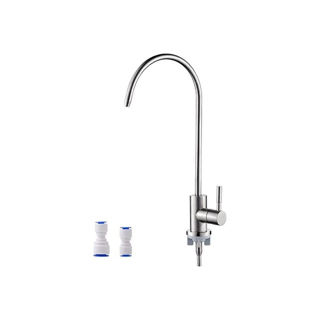 Ibergrif M22301A ozmózis csap 1/4 és 3/8 colhoz, 304 acél – termékfotó
