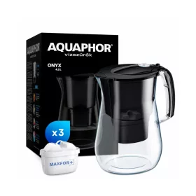 AQUAPHOR Onyx vízszűrő kancsó 4,2 l, 3 MAXFOR+ betéttel – termékfotó