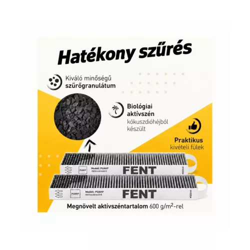 Kf3tec aktívszén-szűrő BORA Pure PUAKF rendszerhez, 2 db – kompatibilitási nézet