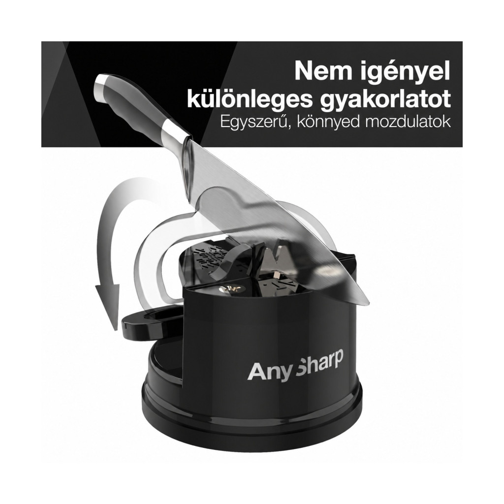 AnySharp Classic kézi késélező PowerGrip tapadókoronggal – kompatibilitási nézet