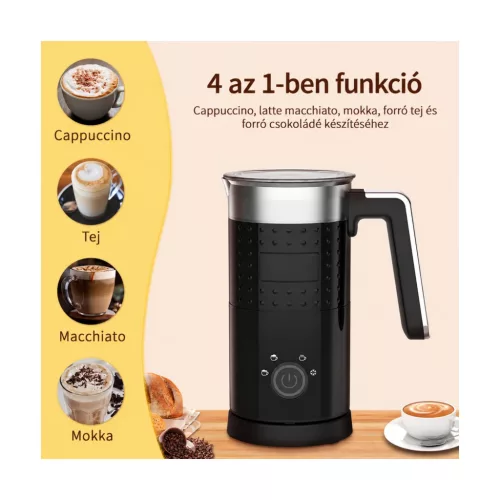 Rafow 4 az 1-ben elektromos tejhabosító, 300 ml – részletfotó