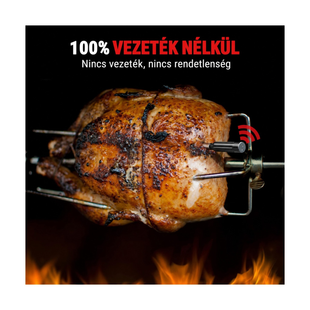 TempPro TP961 vezeték nélküli Bluetooth grill- és maghőmérő – használat közben