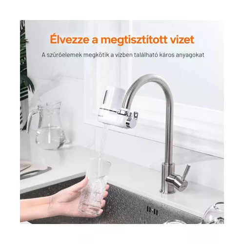 Ibergrif M91007 csapra szerelhető vízszűrő 5 adapterrel – főbb jellemzők