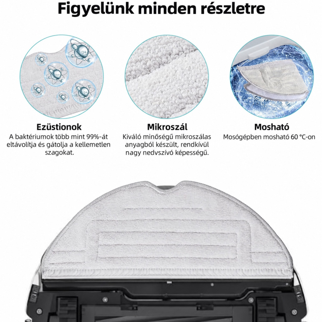 Alloytool tartozékkészlet Roborock S8 és S8+ robotporszívóhoz, 17 részes – kompatibilitási nézet
