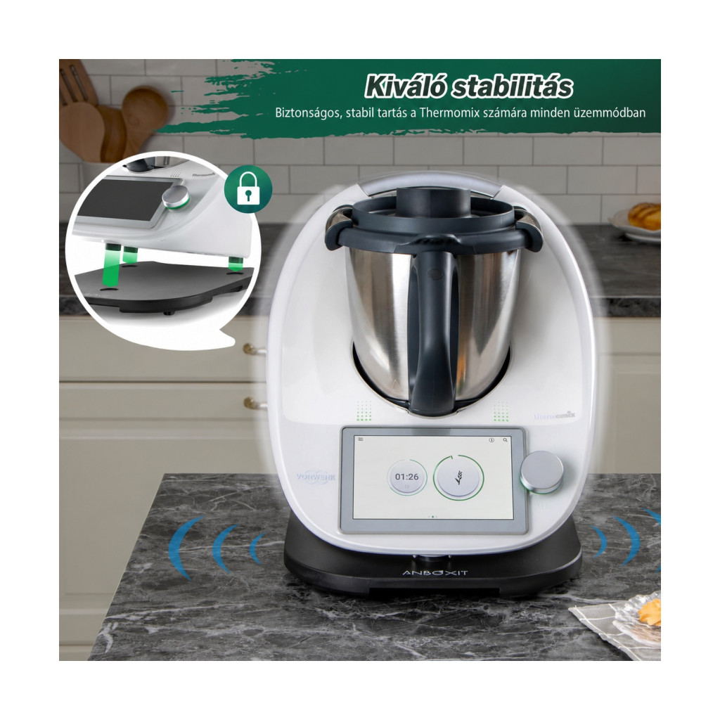 ANBOXIT gurulós mozgatólap Thermomix TM5 és TM6 géphez – kompatibilitási nézet