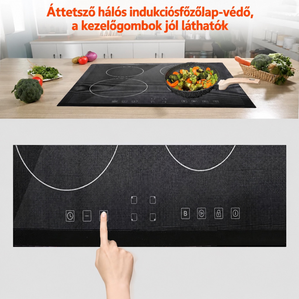 Transmore mágneses szilikon indukciós főzőlapvédő, 60 × 52 cm – kompatibilitási nézet