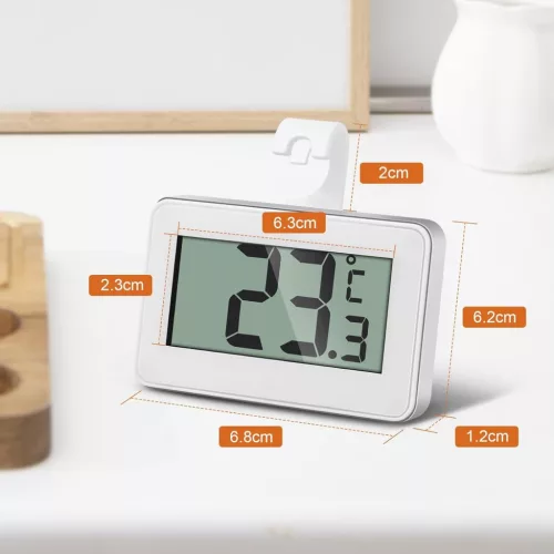 AiQInu digitális mini hűtő- és fagyasztóhőmérő fagyriasztással, 2 db – részletfotó