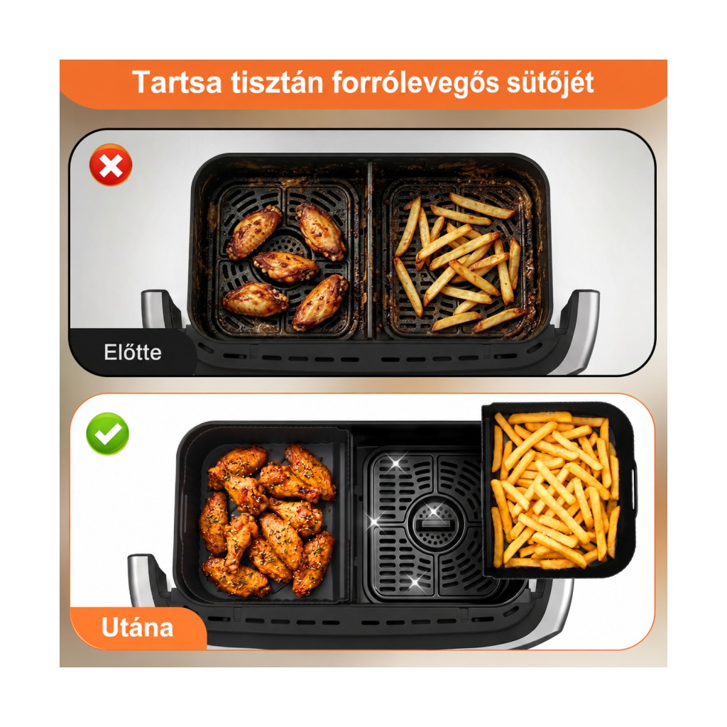 Dictien szilikon sütőbetét Ninja AF500EU 10,4 l, 3 részes – kompatibilitási nézet