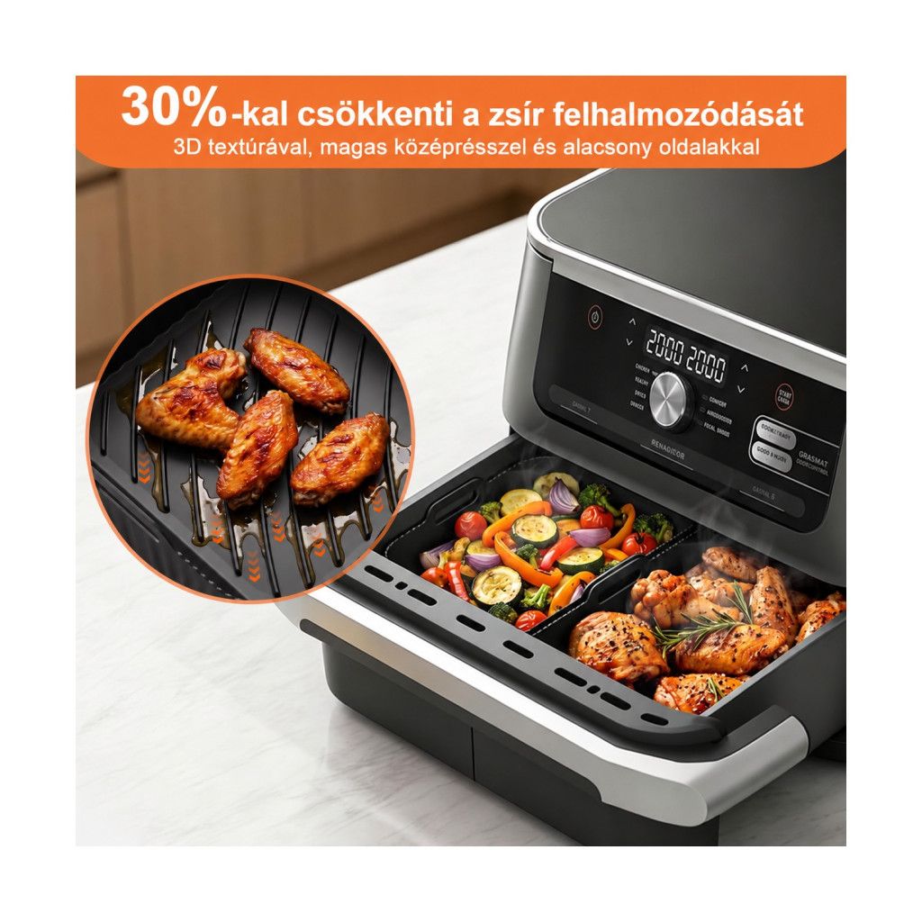 Dictien szilikon sütőbetét Ninja AF500EU 10,4 l, 3 részes – főbb jellemzők