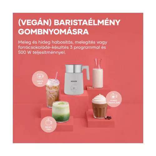 SEVERIN SM 3589 indukciós tejhabosító, 400 ml, bézs – kompatibilitási nézet