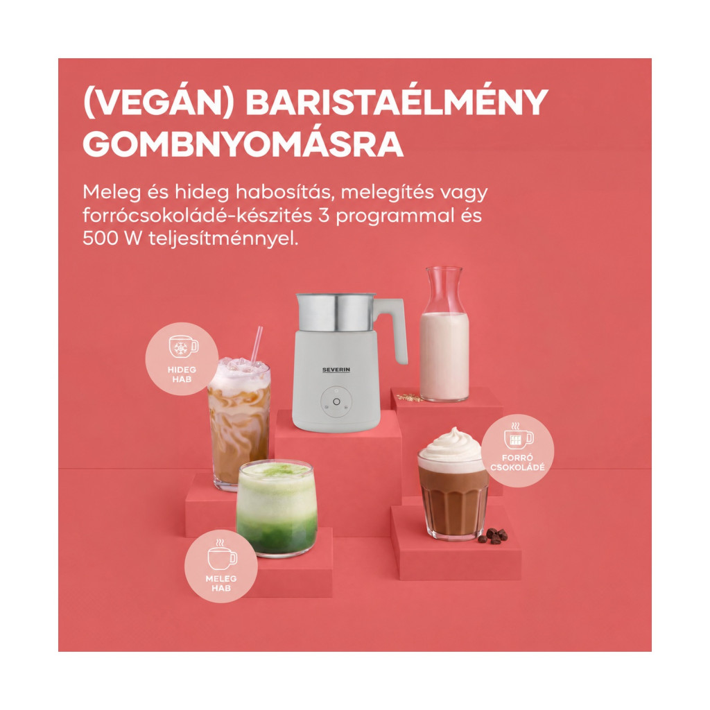 SEVERIN SM 3589 indukciós tejhabosító, 400 ml, bézs – kompatibilitási nézet