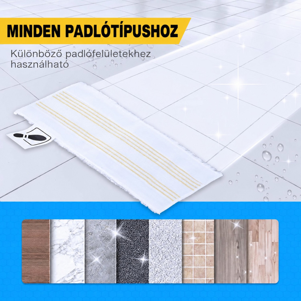 KEEPOW mikroszálas padlókendő Kärcher EasyFix SC2–SC5 gépekhez, 5 db – főbb jellemzők