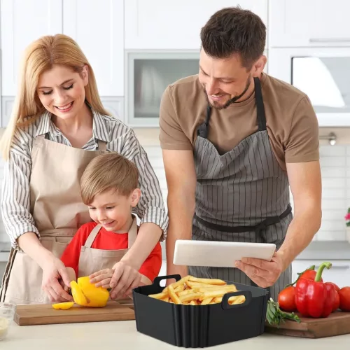 LYHOLKEER air fryer szilikon sütőbetét 4,7–6,5 l, 2 db – részletfotó